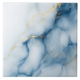 Gold Marble Blue Pattern  Kakelplatta