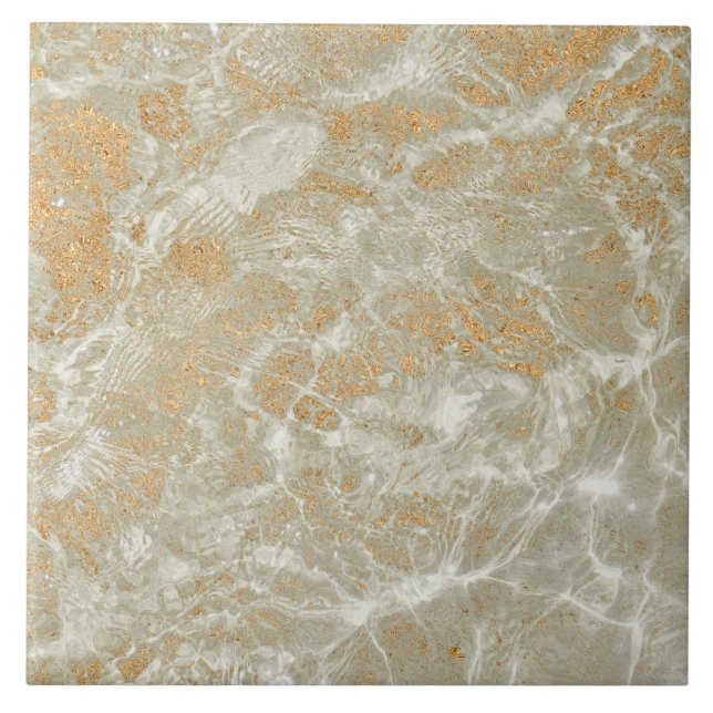 Gold Marble Pattern  Kakelplatta (Framsidan)