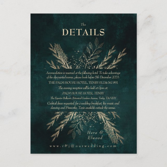 Gold Meadow Details-hölje Vykort (Framsida)