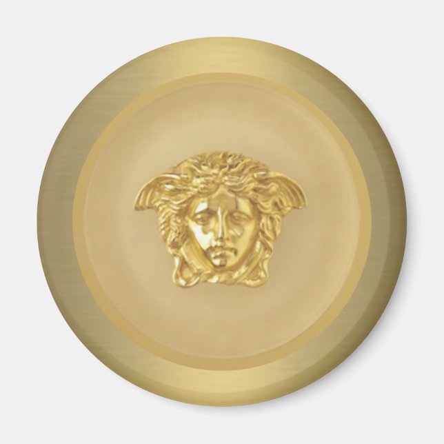 Gold Medusa Medallion Magnet (Framsidan)