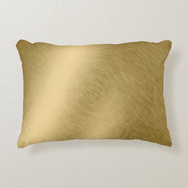 Gold metal brushed background or textureabstract,a prydnadskudde (Framsidan)