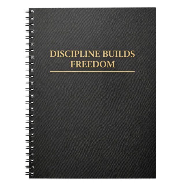 Gold Minimal Black Journal Notebook Anteckningsbok (Framsidan)