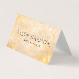 Gold Minimal Custom Family Name | 5-Minute Edit Visitkort