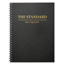 Gold Minimalist Black Journal Anteckningsbok