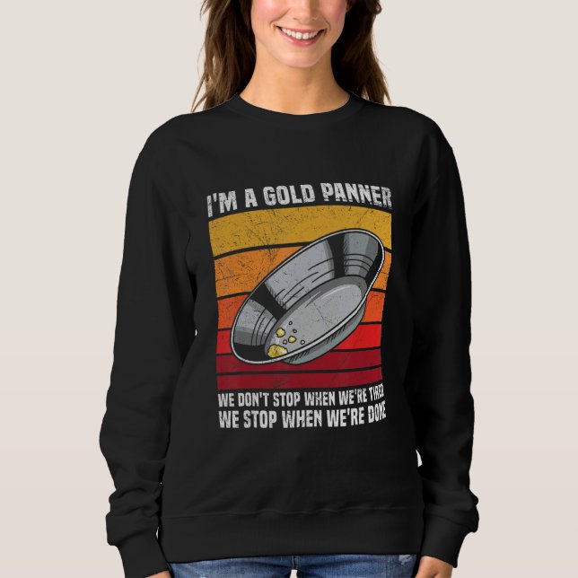 Gold Mining and Panning for a Gold Prospector T Shirt (Framsida)