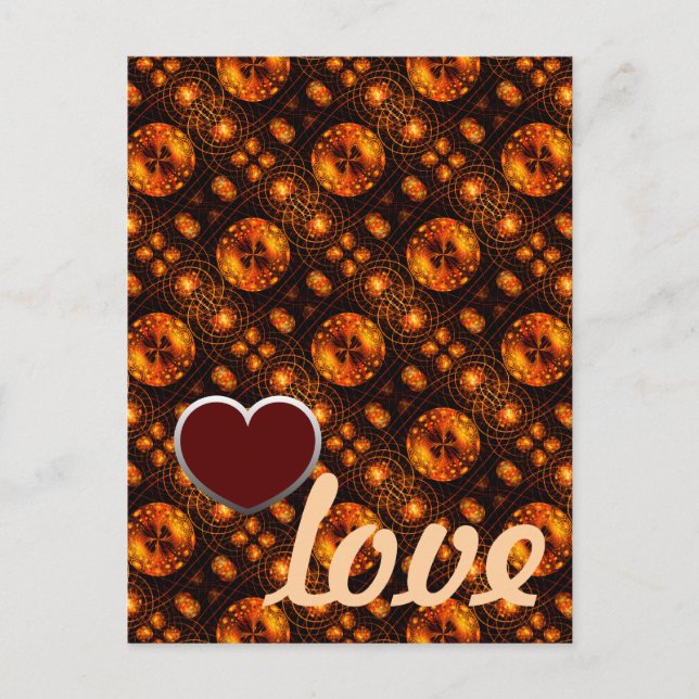 Gold Modern Boho Elegant Abstract Art Pattern #507 Vykort (Framsida)