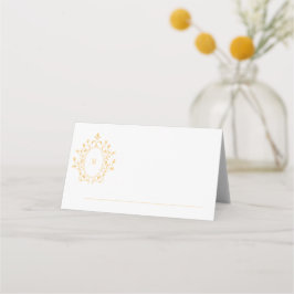 Gold Monogram Event Card Placeringskort