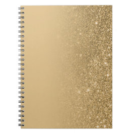 Gold Notebook with Glitter Edges – Glam Chic Anteckningsbok