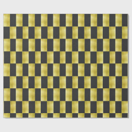 Gold-Paneled Black-IV Wrapping Paper Presentpapper