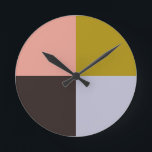 Gold Pink Chocolate Lavender Rund Klocka<br><div class="desc">2025</div>