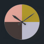 Gold Pink Chocolate Lavender Rund Klocka<br><div class="desc">2025</div>