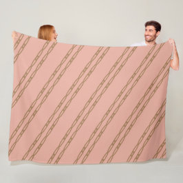 gold-rose chain blanket fleecefilt