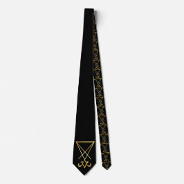 Gold Sigil of Lucifer occult religion symbol Slips