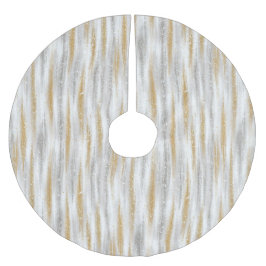 Gold Silver Christmas Celebration Julgransmatta Borstad Polyester