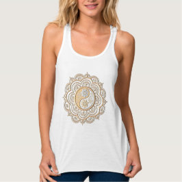 Gold & Silver Mandala Linne Med Racerback