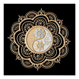 Gold & Silver Mandala Perfect Poster