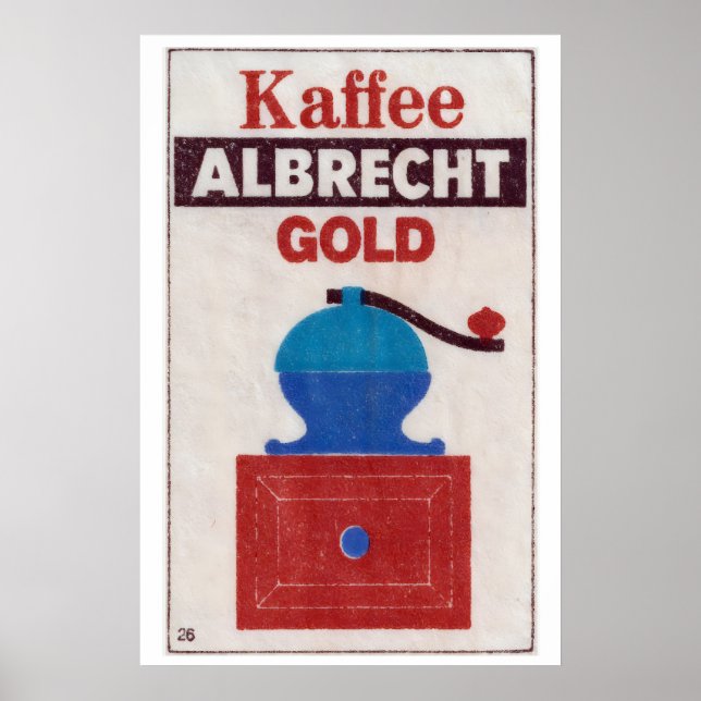 Gold Standard Coffee - Matchbox Print - Estetik Poster (Framsidan)