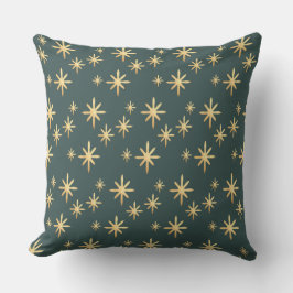 Gold Star Pattern Throw Pillow Kudde