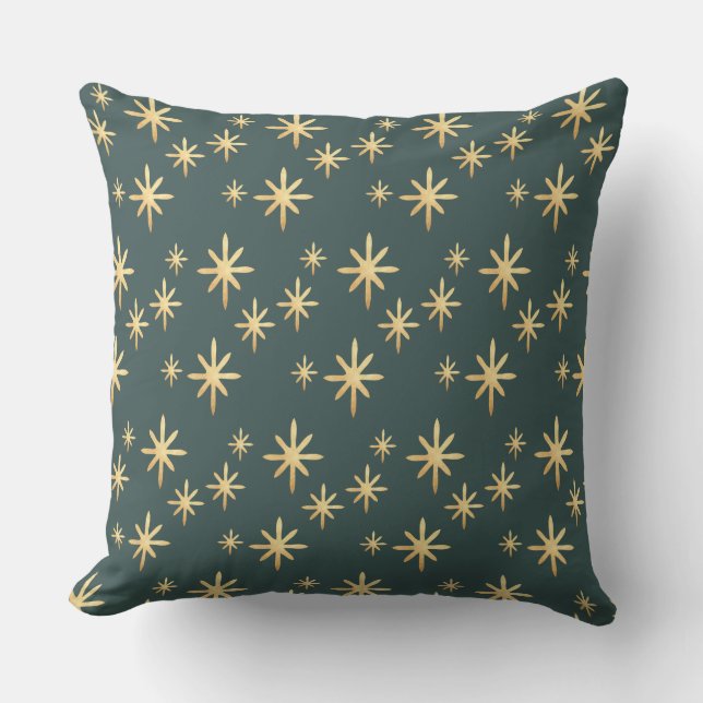 Gold Star Pattern Throw Pillow Kudde (Framsida)