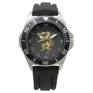Gold Steiermark Wappen Panther Österreich Armbandsur