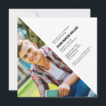 Gold Tassel Grad Cap Graduation Custom Photo  Inbjudningar<br><div class="desc">I designed this graduation invitation card to resemble a graduation cap with a gold tassel. The angled square card achieves this look,  making your gratitude thoughtful and creative,  just like you. Customize the name,  class year,  schoo,  party details and,  photo to make it uniquely yours. A wonderful keepsake.</div>