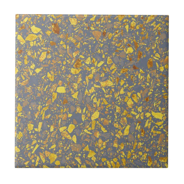 Gold Terrazzo Pattern Kakelplatta (Framsidan)