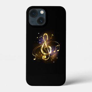 Gold Treble Clef Music