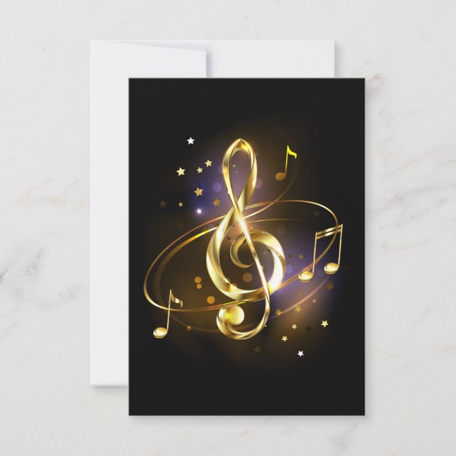 Gold Treble Clef Music (Framsida)