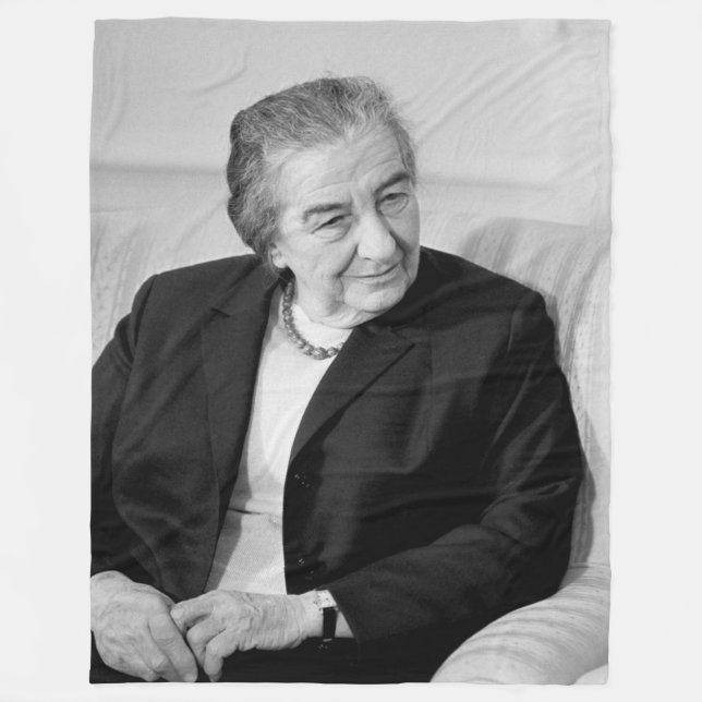GOLDA MEIR FLEECEFILT (Framsidan)
