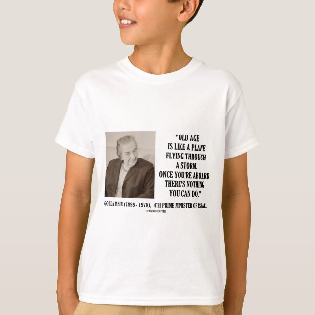 Golda Meir gamling ingenting som du kan göra Tee (Framsida)