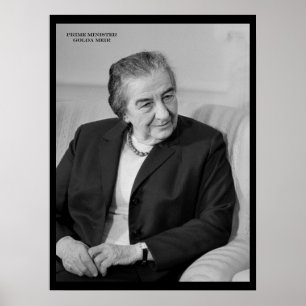 Golda Meir, israelisk premiärminister Poster