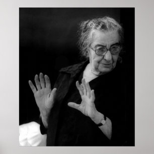 Golda Meir, israelisk premiärminister Poster