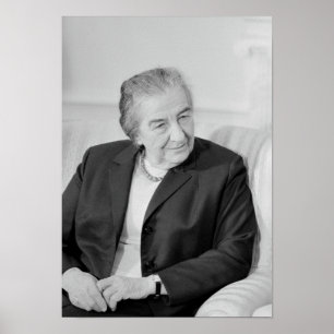 Golda Meir - israelisk premiärminister Poster