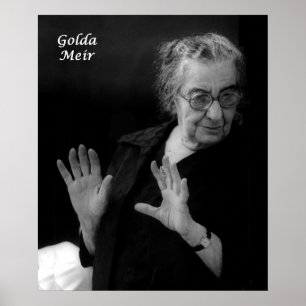 Golda Meir, israelisk premiärminister Poster
