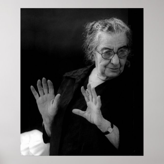 Golda Meir, Israels premiärminister Poster (Framsidan)