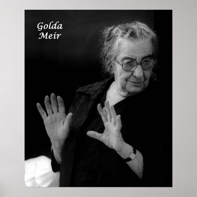 Golda Meir, Israels premiärminister Poster (Framsidan)