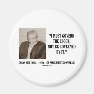 Golda Meir måste jag reglera ta tid Magnet