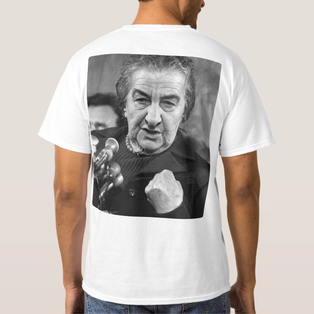 Golda Meir var höger! T-shirt (Baksida)