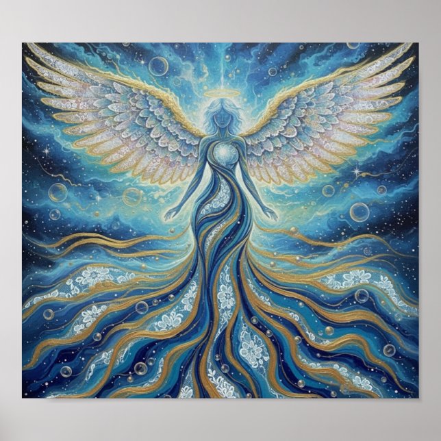 GoldBlueMysticAngel Poster (Framsidan)