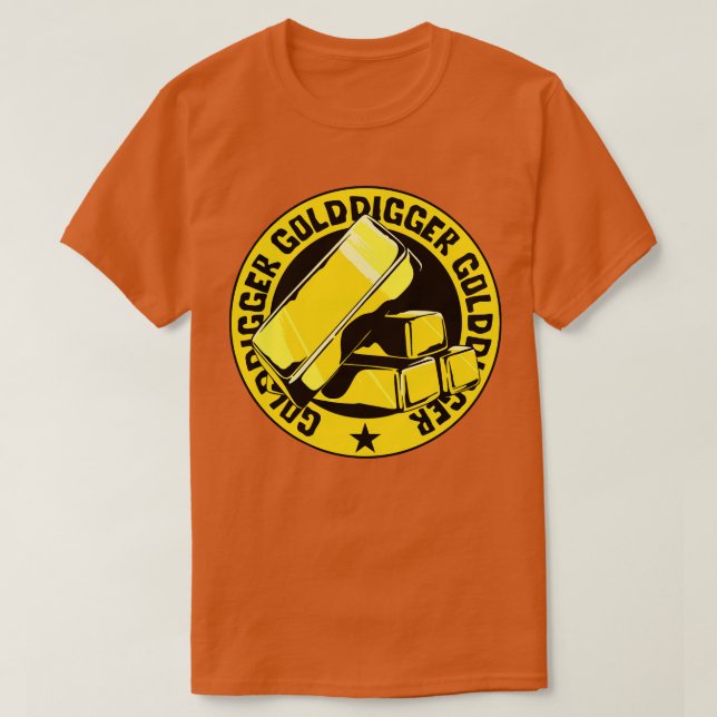 Golddigger, Guld-gräsmätaren T Shirt (Design framsida)