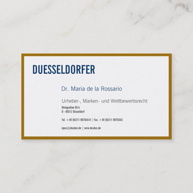 Goldedge Businesscards Visitkort (Framsida)