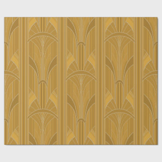 Golden20:s Art Deco - Gult Guld Presentpapper