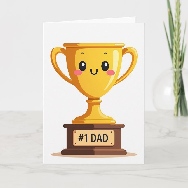 Golden 1 Dad Trophy-kort Kort (Framsida)