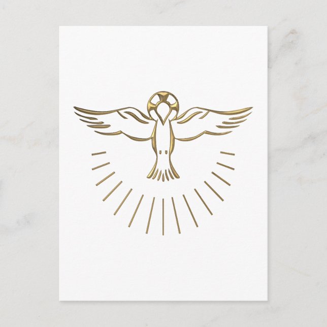 Golden "3-D" Ascent för Heligan Spirit Vykort (Framsida)