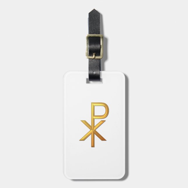 Golden "3-D" Chiro Bagagebricka (Vertikal Framsida)