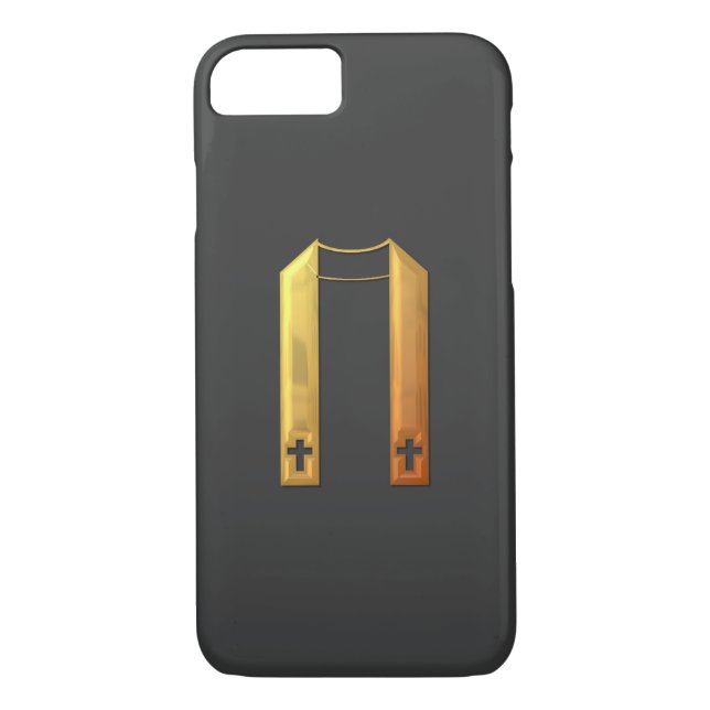 Golden "3-D" Liturgical Stole Case-Mate iPhone Skal (Baksida)