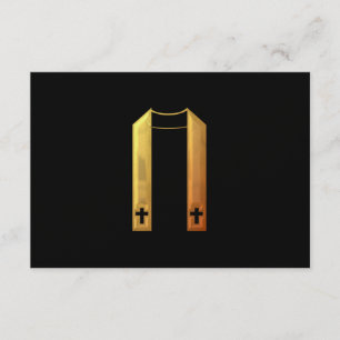 Golden "3-D" Liturgical Stole OSA Kort