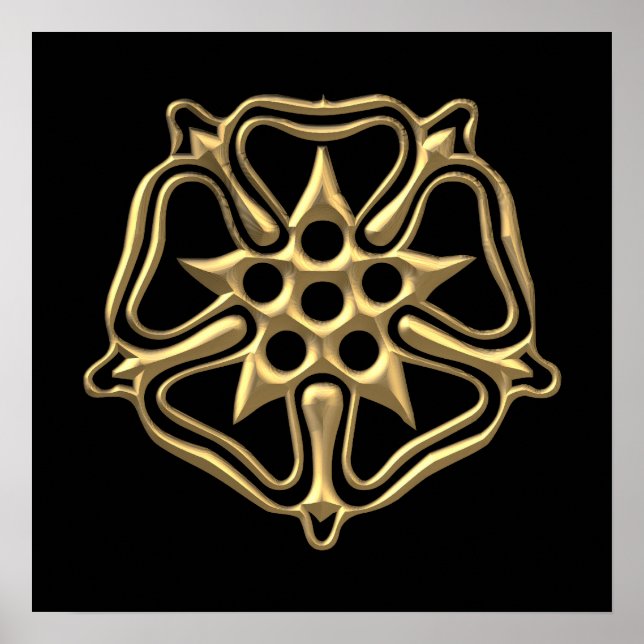 Golden "3-D" Ro-symbol Poster (Framsidan)