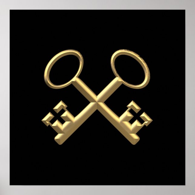 Golden ’3-D’ St. Peter's Nycklar Poster (Framsidan)