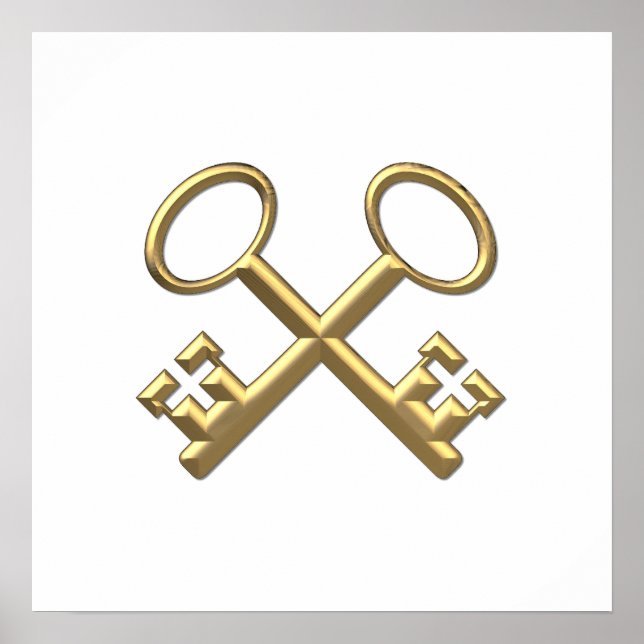 Golden ’3-D’ St. Peter's Nycklar Poster (Framsidan)